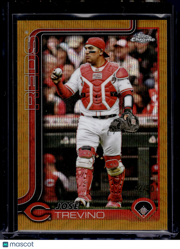 2025 HL-P02 Chrome Jose Trevino #USC2 Gold Wave Refractor /50