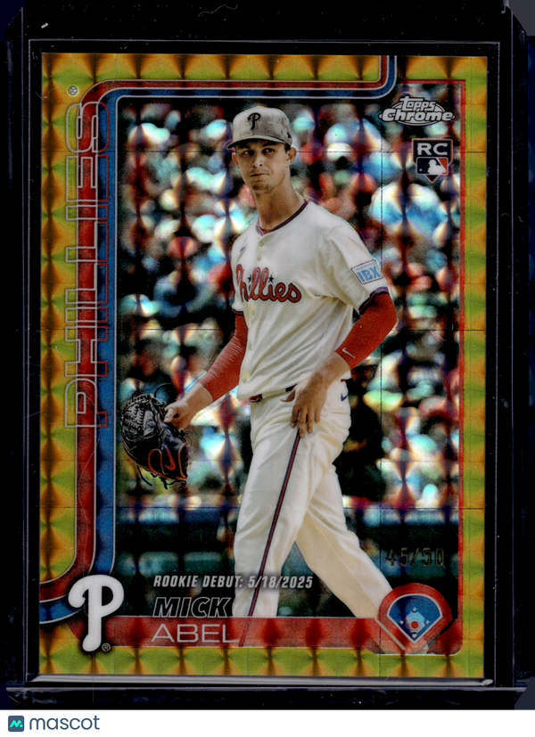 2025 HL-P02 Chrome Mick Abel #USC87 Gold Geometric /50 RC