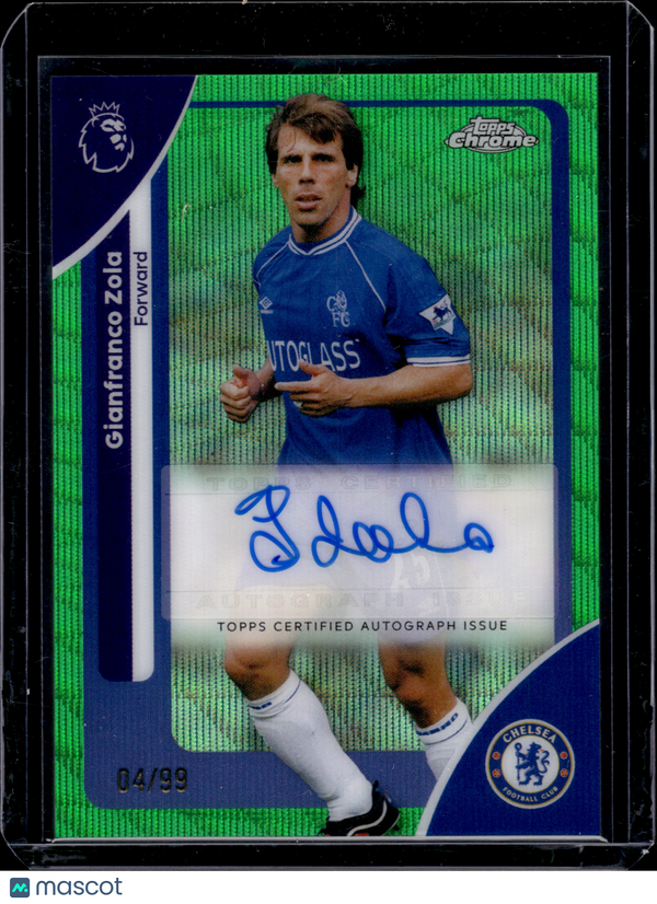 2026 HL-P02 Chrome Premier League Gianfranco Zola #CA-GZ Green /99