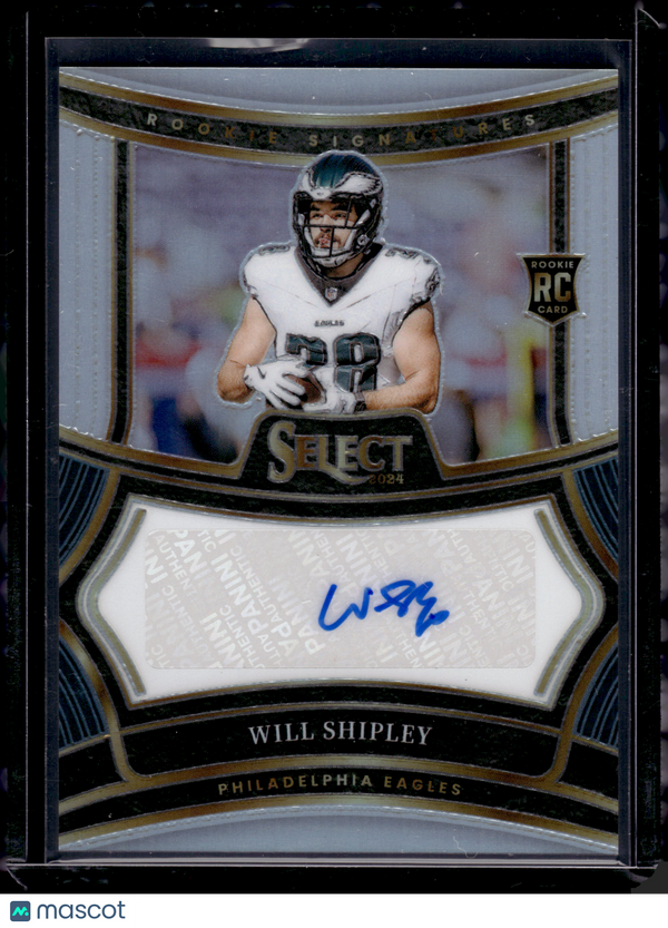 2025 HL-P03 Panini Select Prizm Will Shipley #RSP-WSY /399 RC