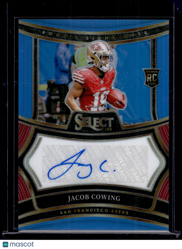 2025 HL-P03 Panini Select Prizm Jacob Cowing #RSP-JCG Blue /49 RC
