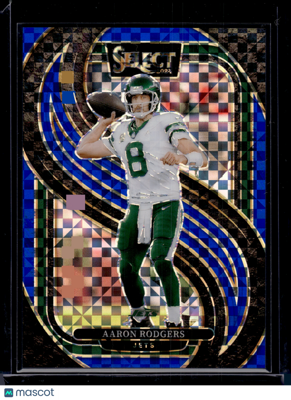 2025 HL-P03 Panini Select Prizm Aaron Rodgers #126 Blue Checkerboard /175