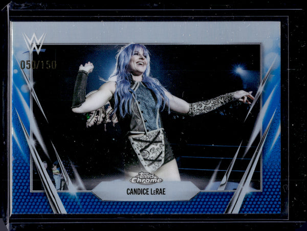 2026 HL-BC06 Topps Chrome WWE Candice LeRae #90 Blue Refractor /150