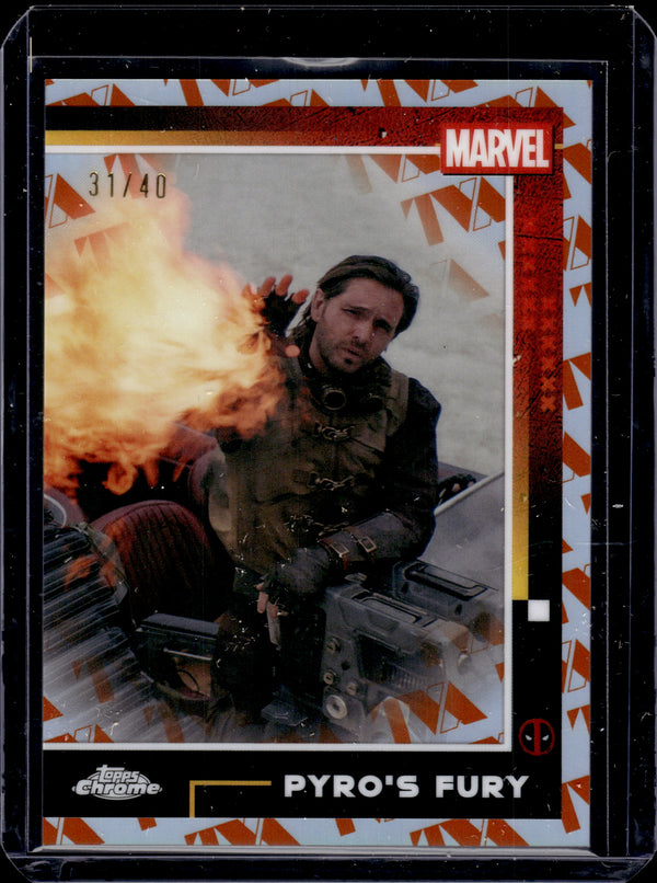 HL-P04 Topps Chrome Marvel Studios Deadpool & Wolverine Pyro's Fury 31/40 #68