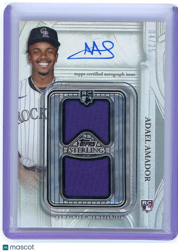 2025 HL-P03 Topps Sterling Adael Amador #SDBA-AA /25 RC Game-Used Memorabilia