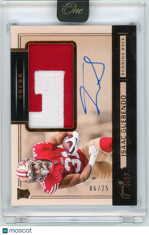 2025 HL-P03 Panini One Isaac Guerendo #25 /25 Patch RC Authentic Memorabilia