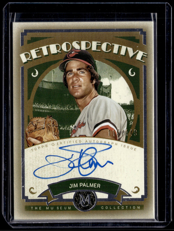 HL-P01 2025 Topps Museum Retrospective Signatures Jim Palmer #RS-JP /149