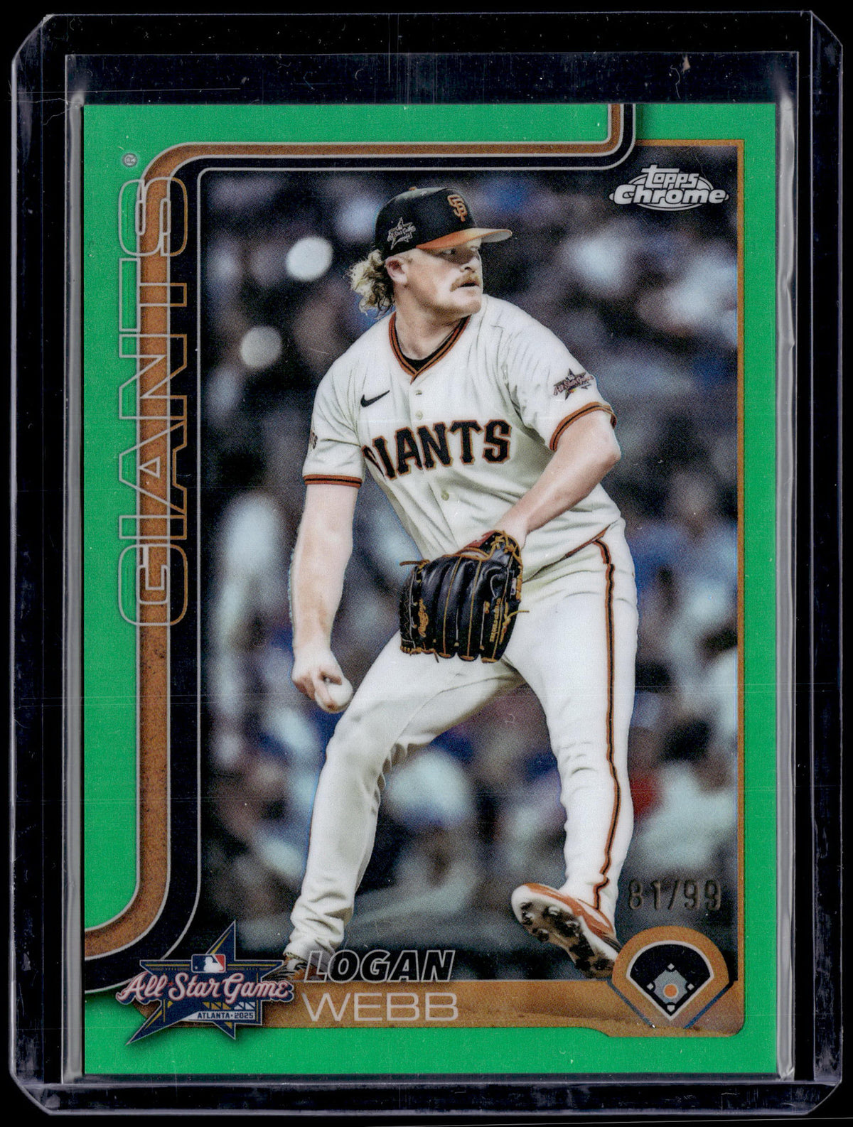 HL-P01 2025 Topps Chrome All-Star Game Logan Webb #ASGC-46 Green Refractor /99