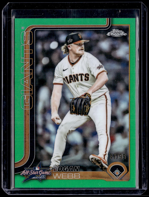HL-P01 2025 Topps Chrome All-Star Game Logan Webb #ASGC-46 Green Refractor /99
