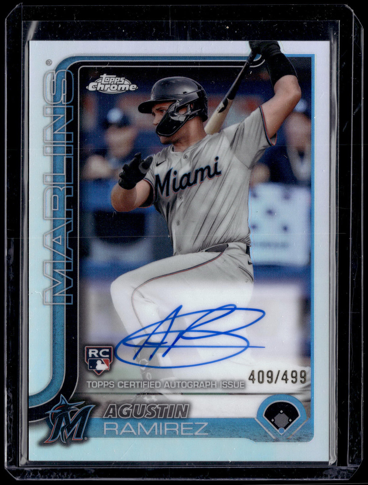HL-P01 2025 Topps Chrome Agustin Ramirez #RA-AR Refractor /499 RC Auto