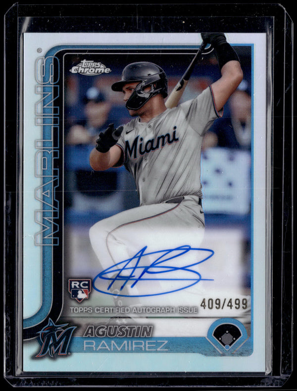 HL-P01 2025 Topps Chrome Agustin Ramirez #RA-AR Refractor /499 RC Auto