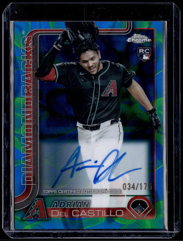 HL-P01 2025 Topps Chrome Adrian Del Castillo #RA-AD Blue Refractor /175 Auto RC