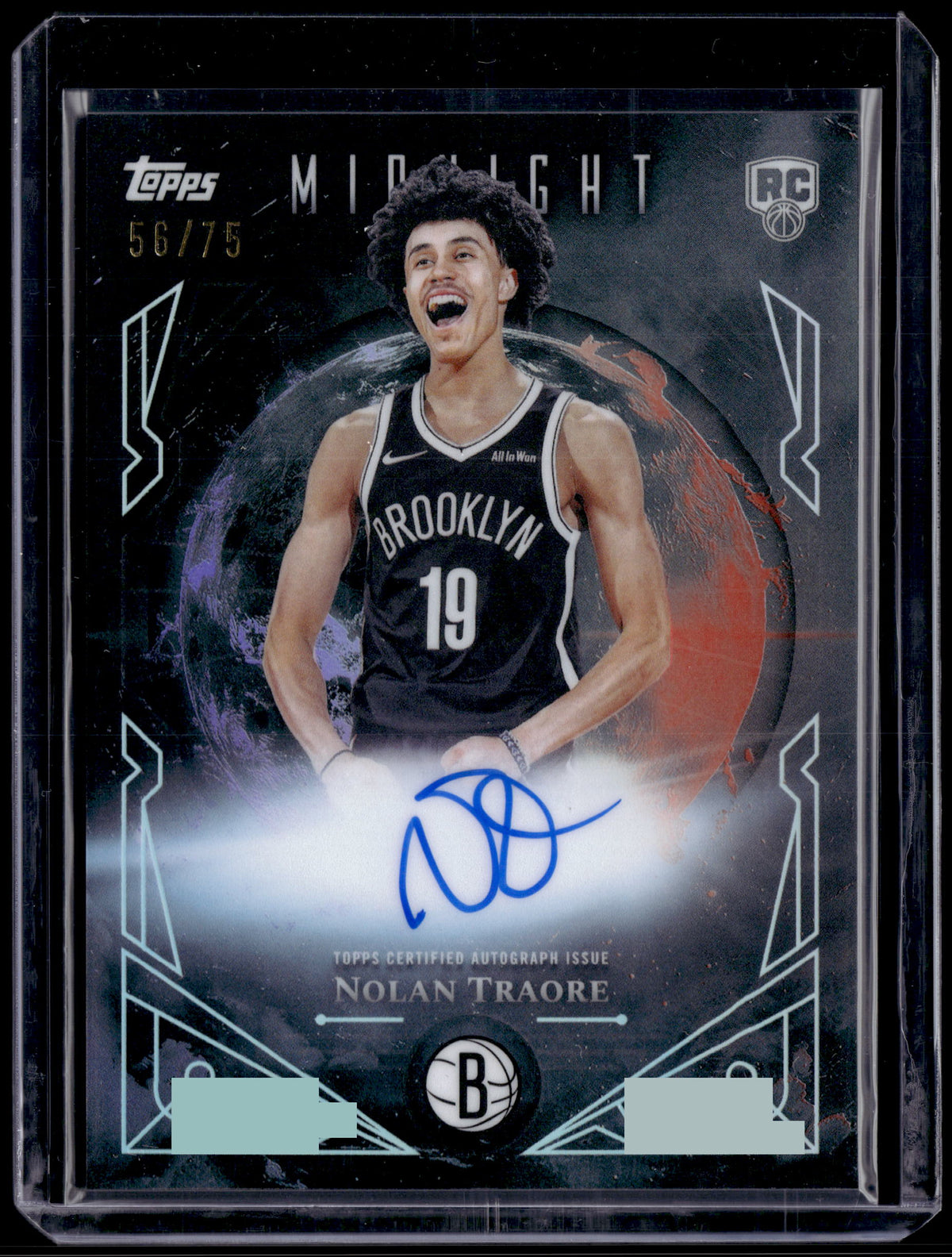 HL-P01 2025 Topps Midnight Sun Signatures Nolan Traore #MSR-NT /75 RC