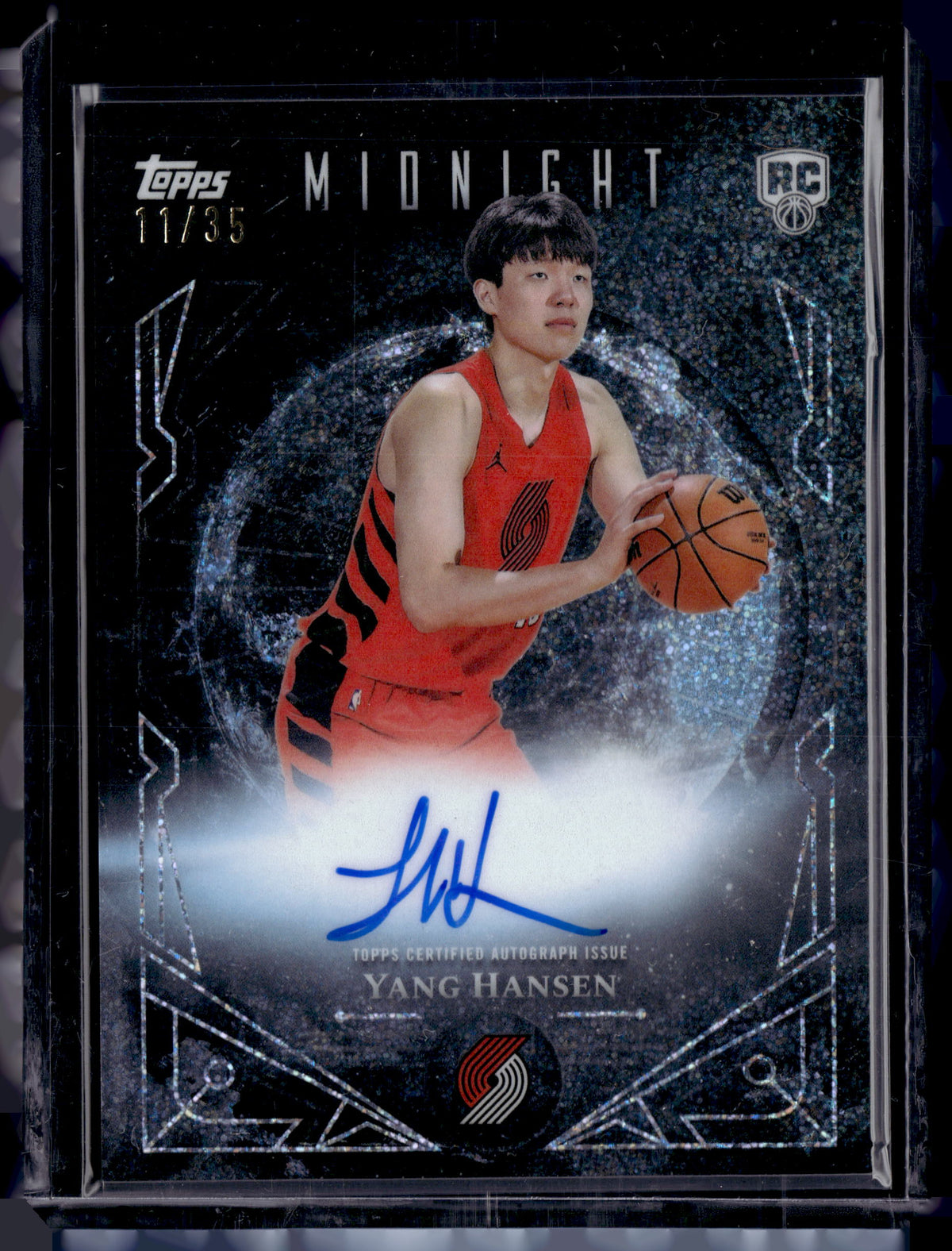 HL-P01 2025 Topps Midnight Sun Signatures Yang Hansen #MSR-YH /35 RC