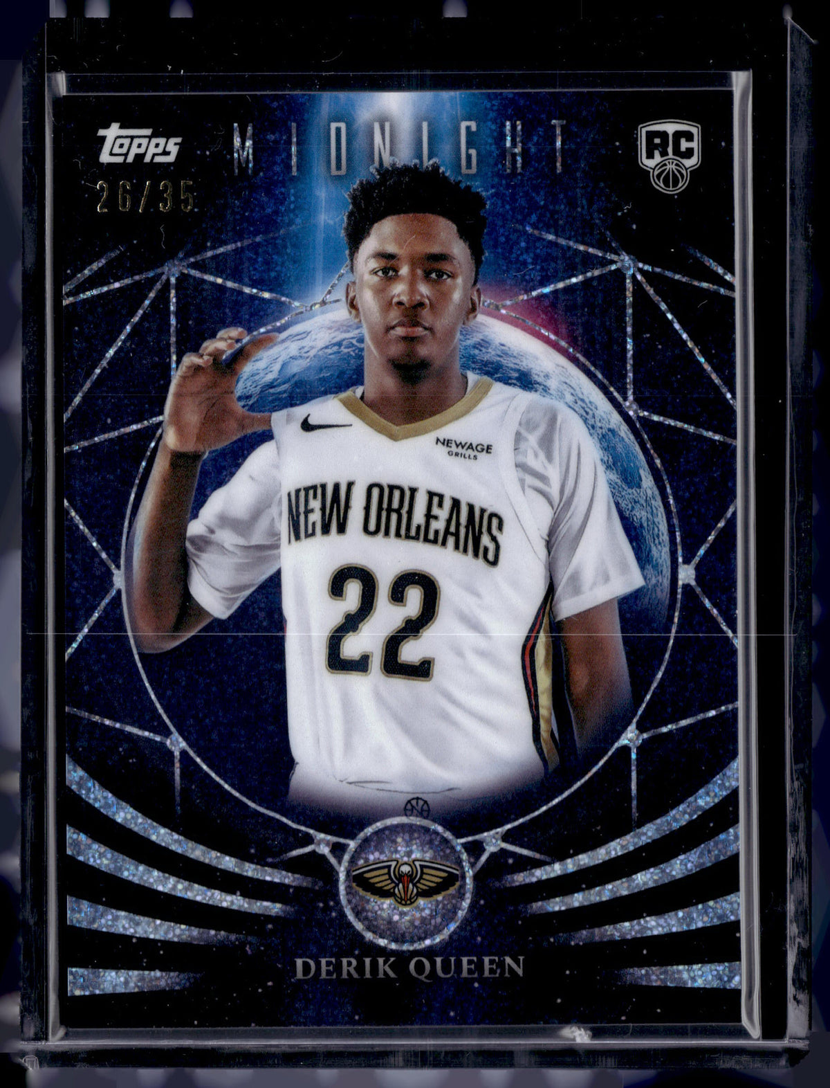 HL-P01 2025 Topps Midnight Moonfall Derik Queen #MF-23 /35 RC