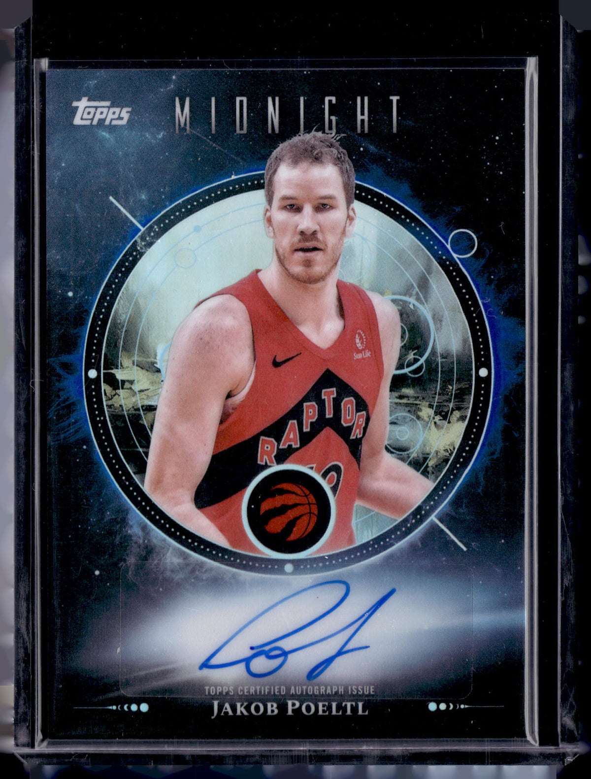 HL-P01 2025 Topps Midnight Midnight Oil Marks Jakob Poeltl #MO-JP Auto