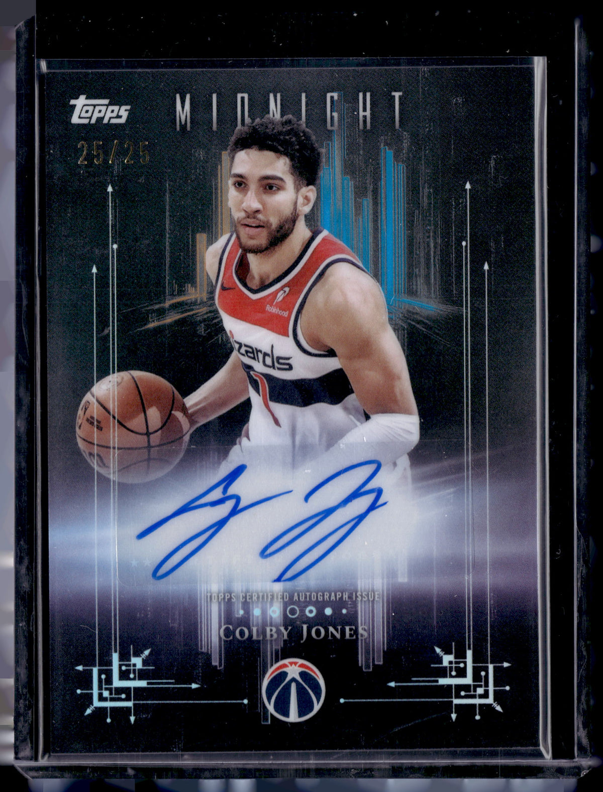 HL-P01 2025 Topps Midnight Dark Marks Colby Jones #DM-CJ /25 Auto