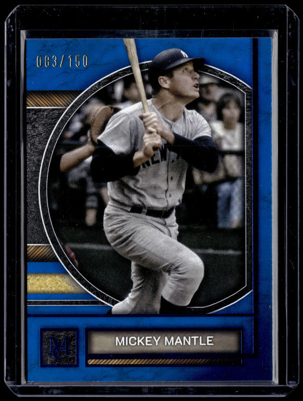 HL-P01 2025 Topps Museum Collection Mickey Mantle #71 Blue /150