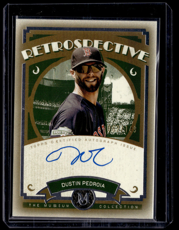 HL-P01 2025 Topps Museum Retrospective Signatures Dustin Pedroia #RS-DP /149