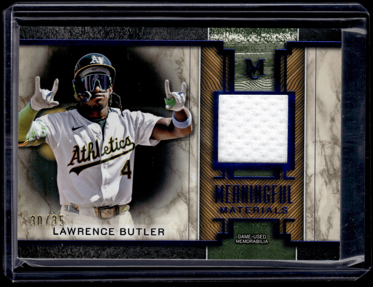 HL-P01 2025 Topps Museum Meaningful Materials Lawrence Butler #MMR-LB /35