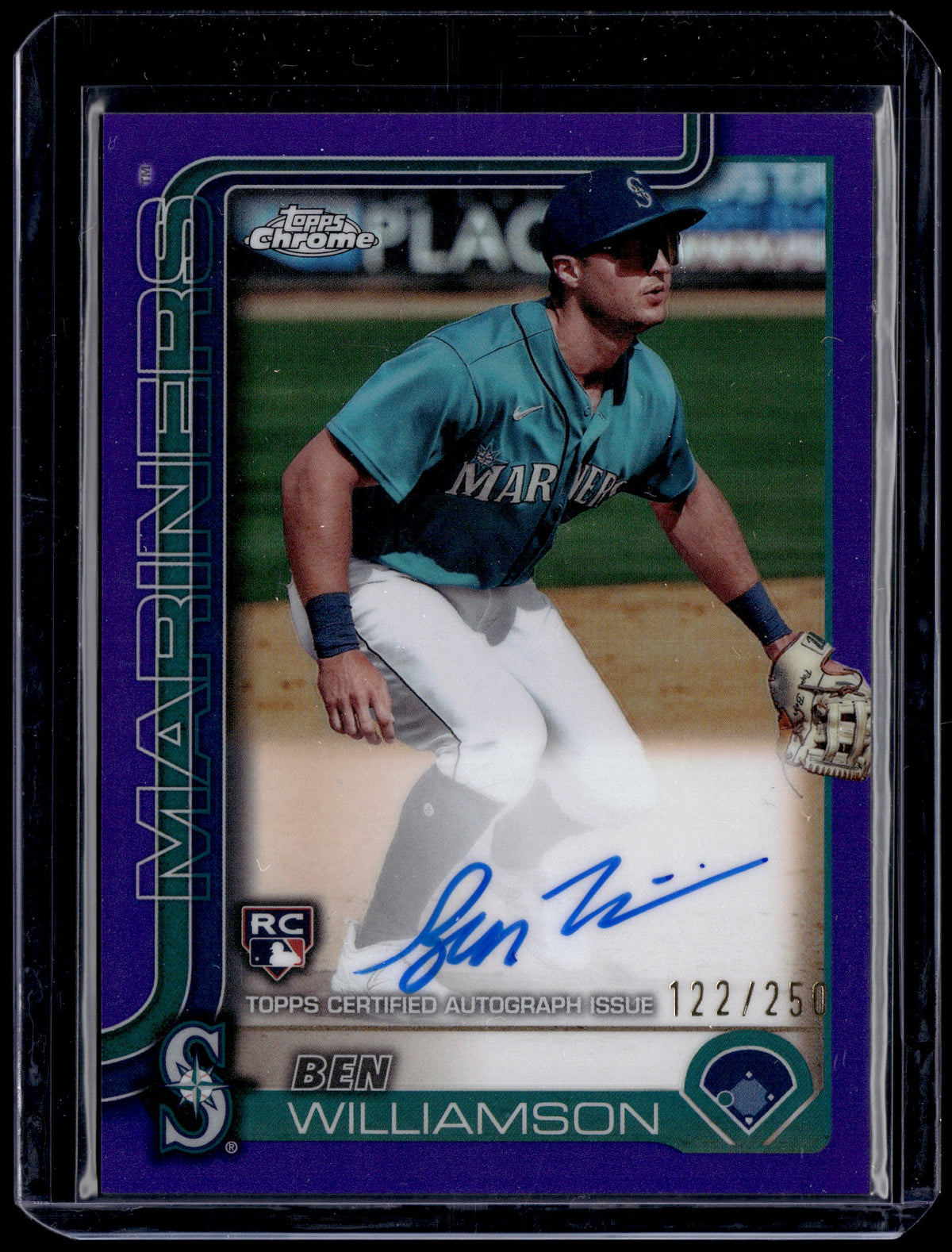 HL-P01 2025 Topps Chrome Ben Williamson #RA-BW Purple /250 Auto RC
