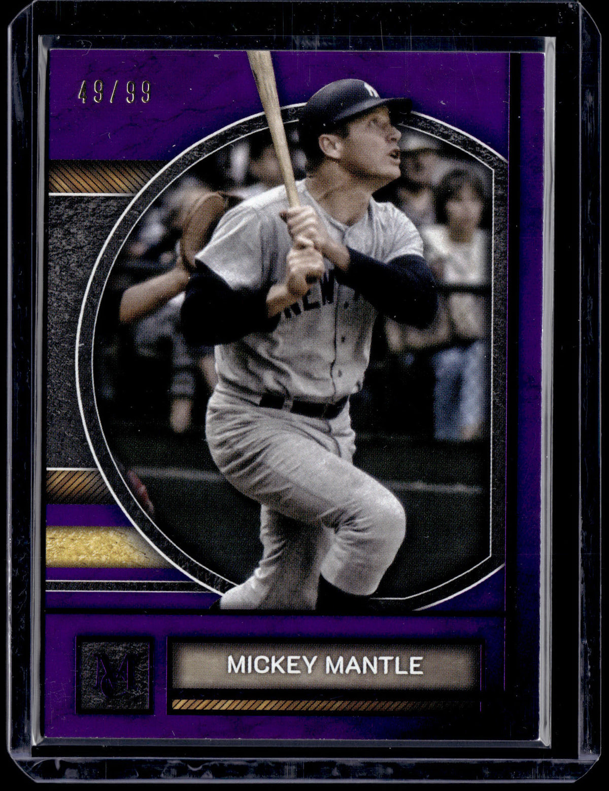 HL-P01 2025 Topps Museum Collection Mickey Mantle #71 Purple /99