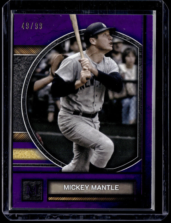 HL-P01 2025 Topps Museum Collection Mickey Mantle #71 Purple /99