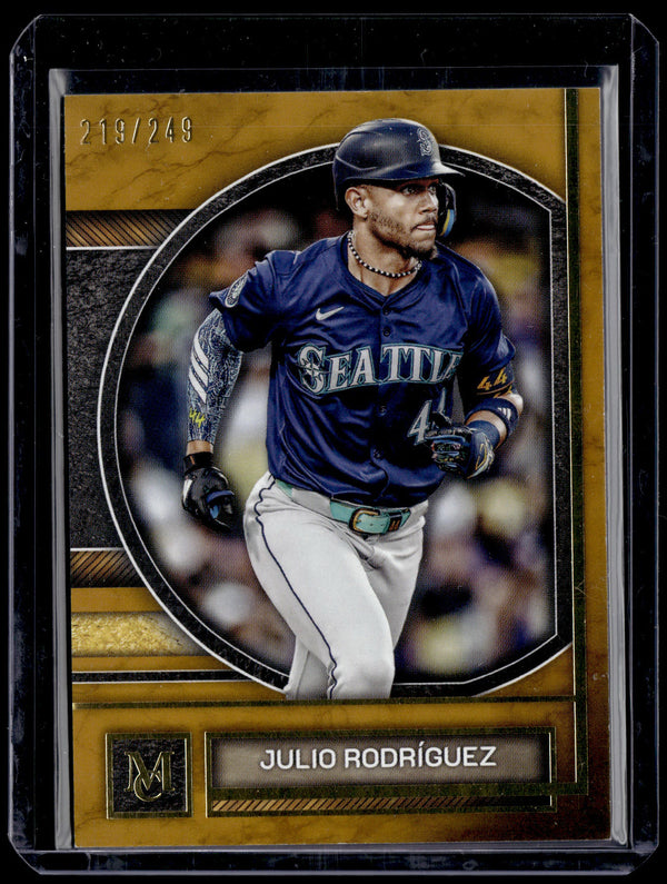HL-P01 2025 Topps Museum Collection Julio Rodríguez #8 Gold /249