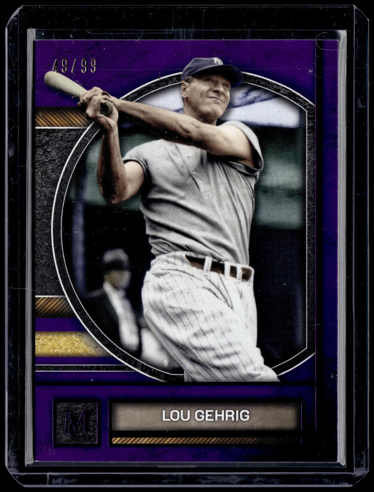 HL-P01 2025 Topps Museum Collection Lou Gehrig #90 Purple /99