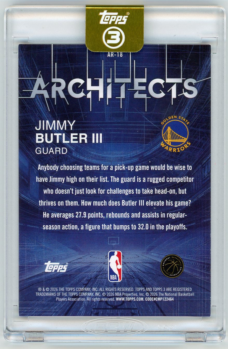 HL-P01 2026 Topps Architects Jimmy Butler III #AR-18 /25