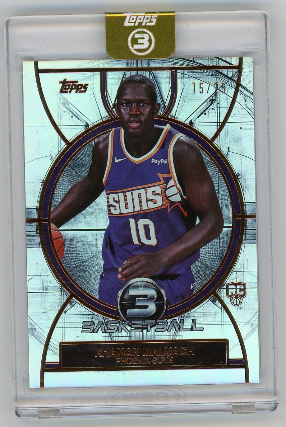 HL-P01 2026 Topps 3 Basketball Khaman Maluach #70 /25 RC