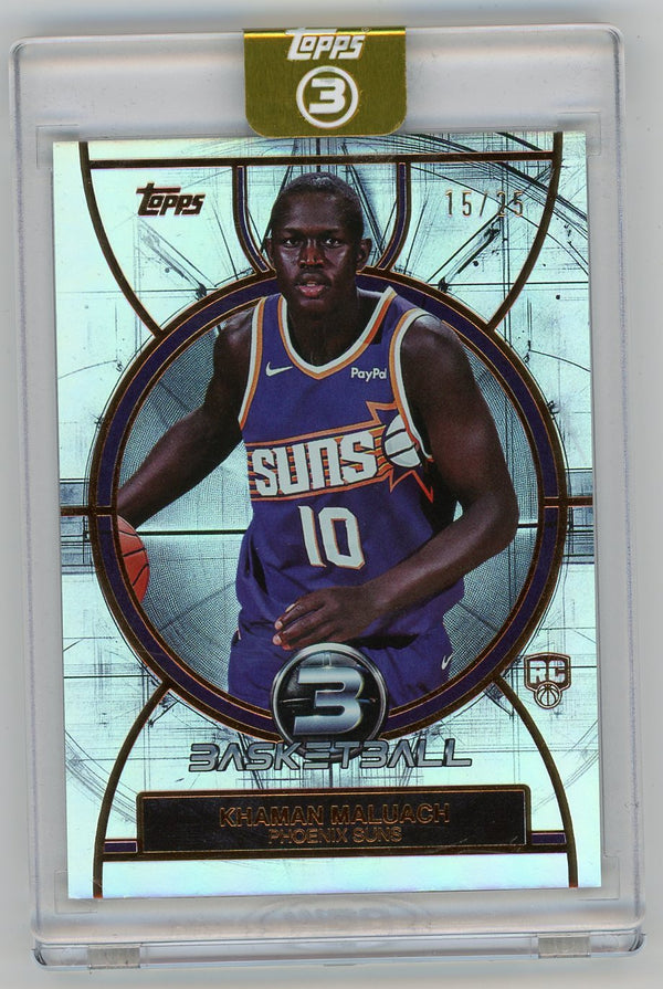 HL-P01 2026 Topps 3 Basketball Khaman Maluach #70 /25 RC