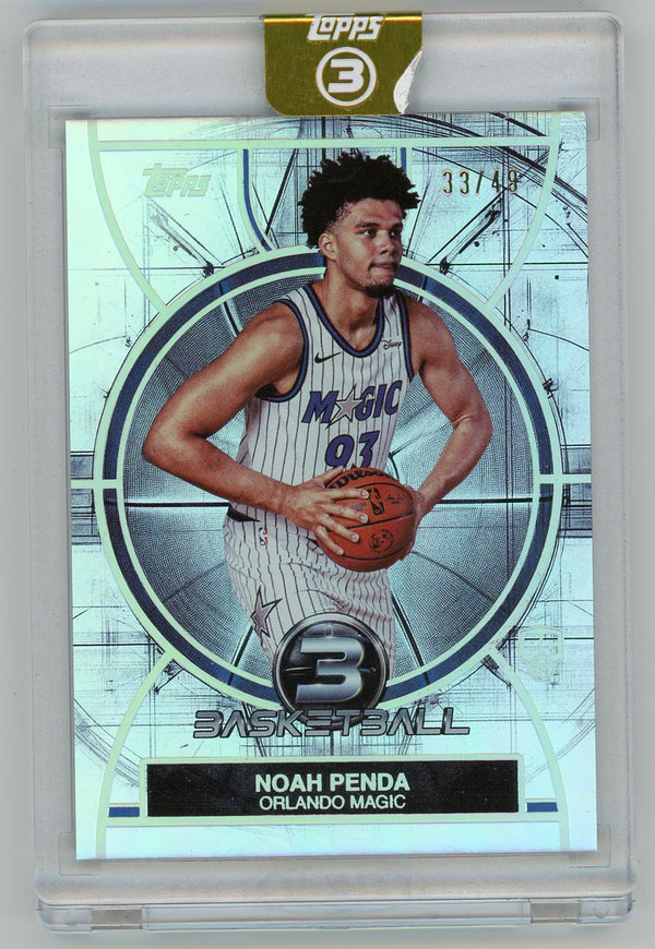 HL-P01 2026 Topps Three Point Basketball Noah Penda #92 Blue /49