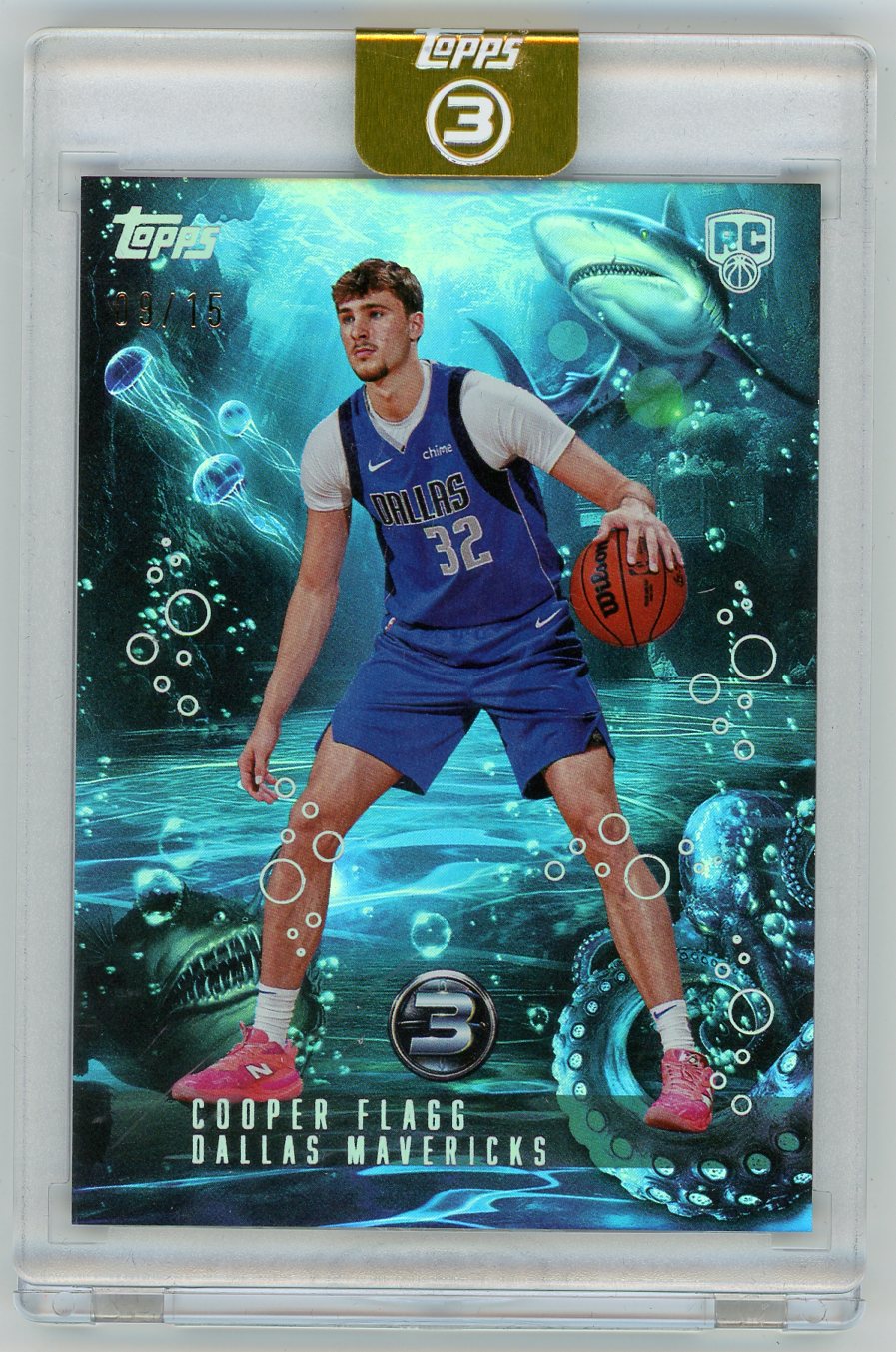 HL-P01 2026 Topps 3 Monsters of the Deep Cooper Flagg #MD-16 /15 RC