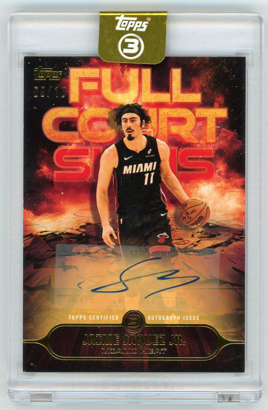 HL-P01 2026 Topps 3 Full Court Signs Jaime Jaquez Jr. #FS-JJ /10