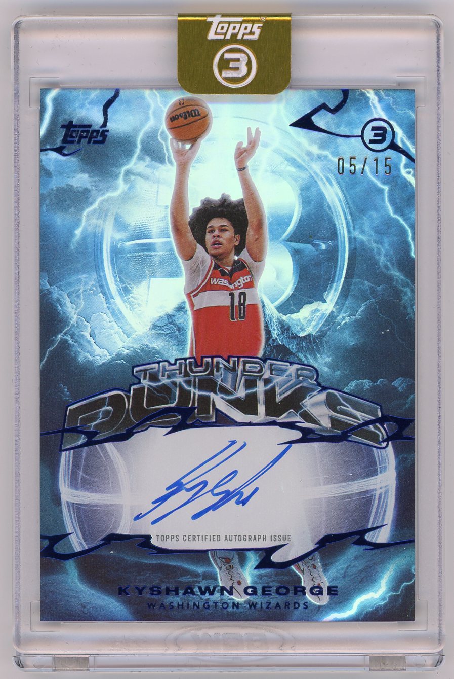 HL-P01 2026 Topps 3 Thunder Dunks Kyshawn George #TD-KGO /15
