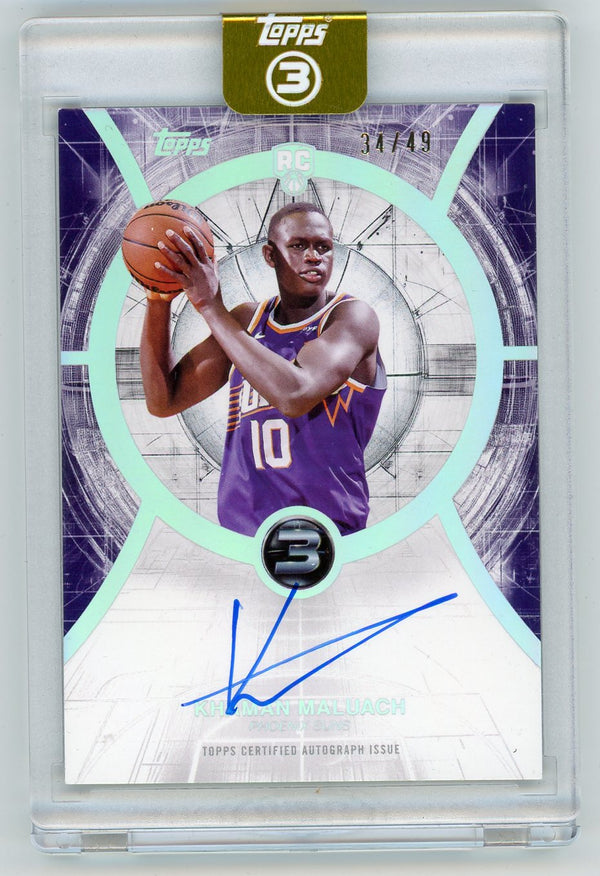 HL-P01 2026 Topps 3 Basketball Khaman Maluach #RA-KM /49 RC