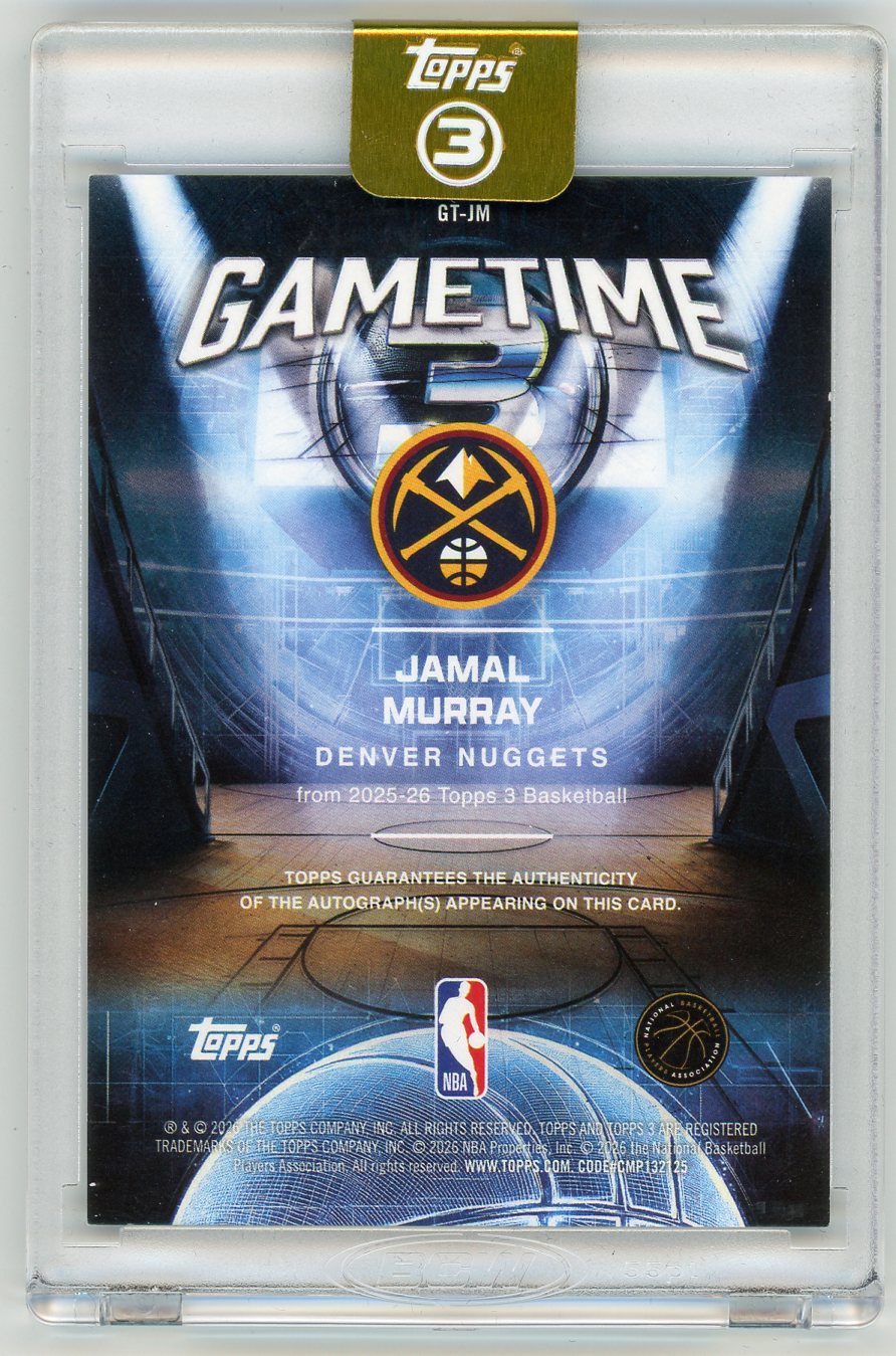 HL-P01 2026 Topps 3 Gametime Jamal Murray #GT-JM /49