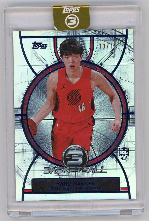 HL-P01 2026 Topps 3 Basketball Yang Hansen #76 /15 RC