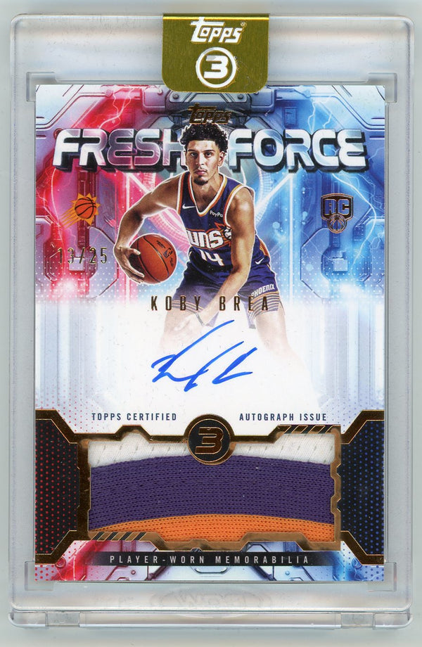 HL-P01 2026 Topps 3 Fresh Force Koby Brea #FFR-KB /25 Autograph Player-Worn RC