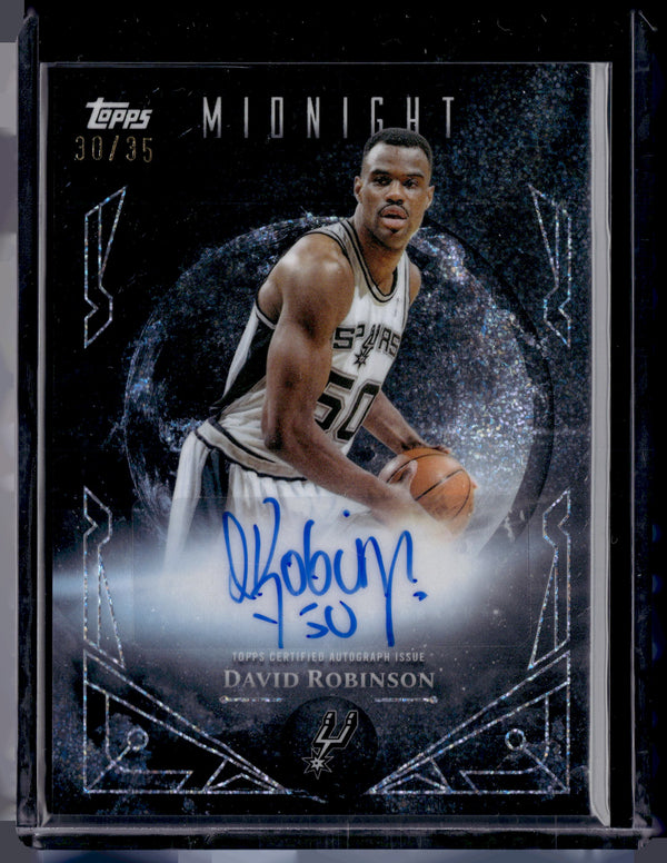 HL-P01 2025 Topps Midnight Midnight Sun Signatures David Robinson #MS-DR /35