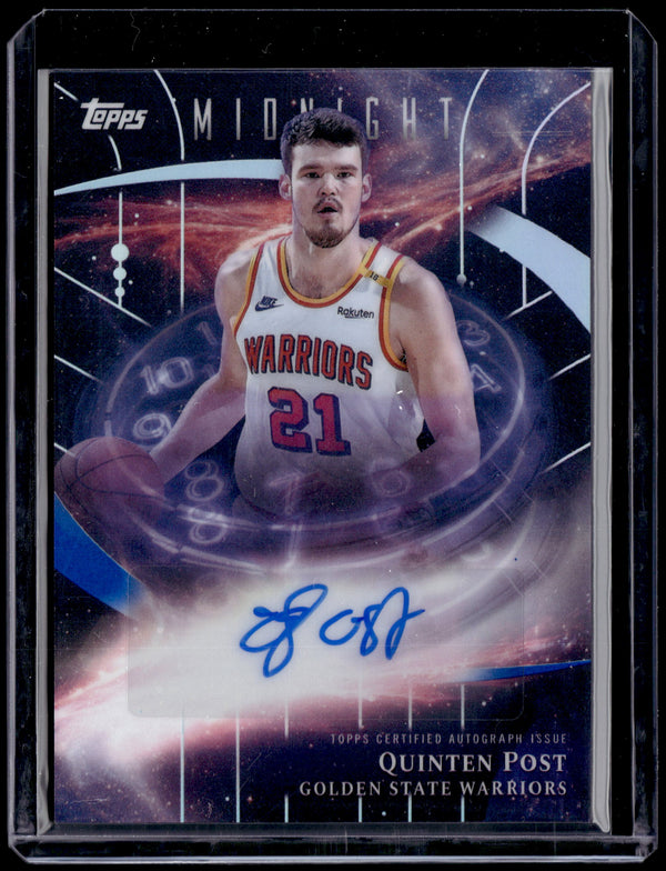 HL-P01 2025 Topps Midnight Stroke of Midnight Quinten Post #SM-QP Auto