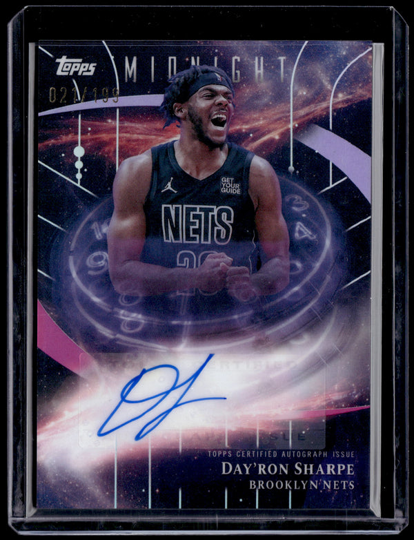 HL-P01 2025 Topps Midnight Stroke of Midnight Day'Ron Sharpe #SM-DS /199 Auto