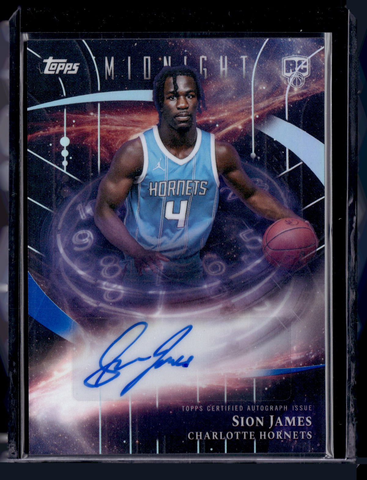 HL-P01 2025 Topps Midnight Stroke of Midnight Sion James #SMR-SJ RC Auto