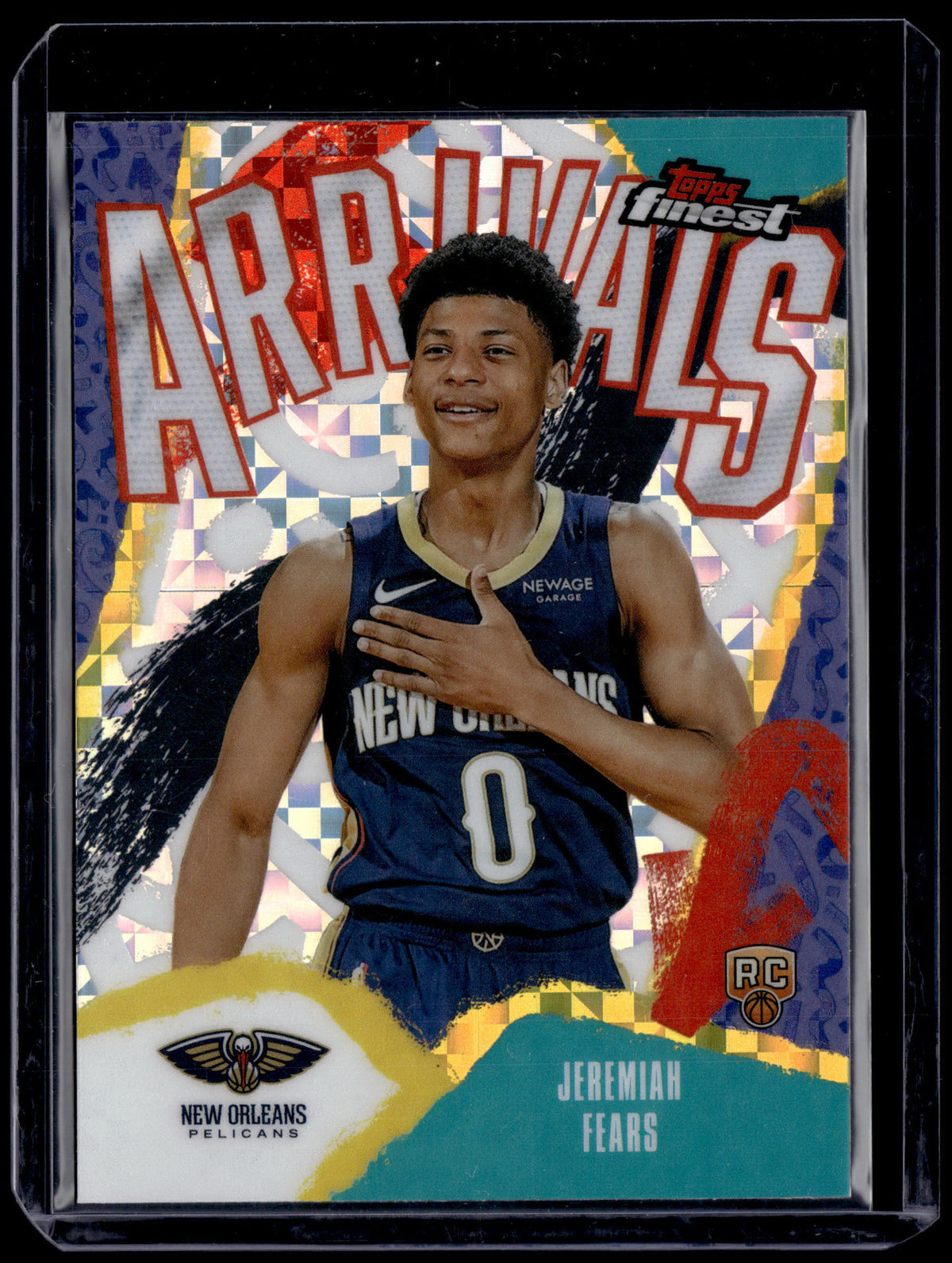 HL-P01 2026 Topps Finest Arrivals Jeremiah Fears #A-7 RC