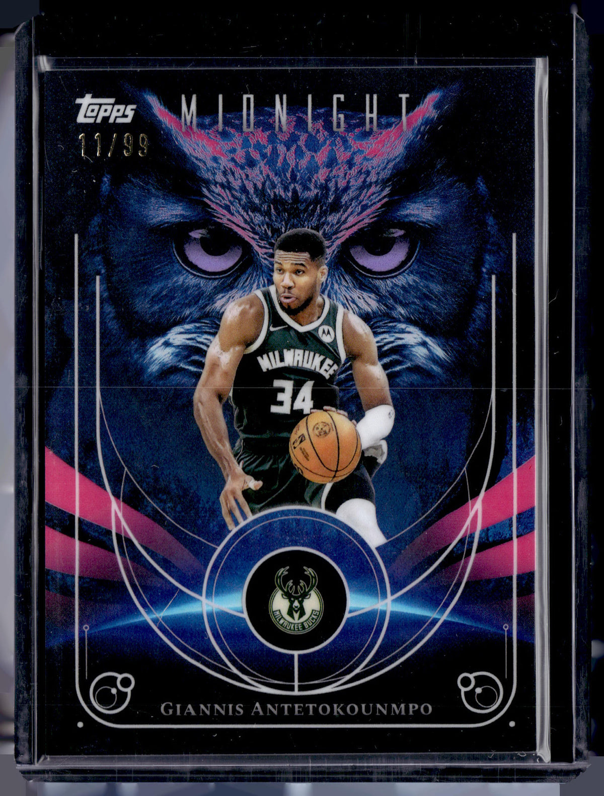 HL-P01 2025 Topps Midnight Night Owls Giannis Antetokounmpo #NO-13 /99