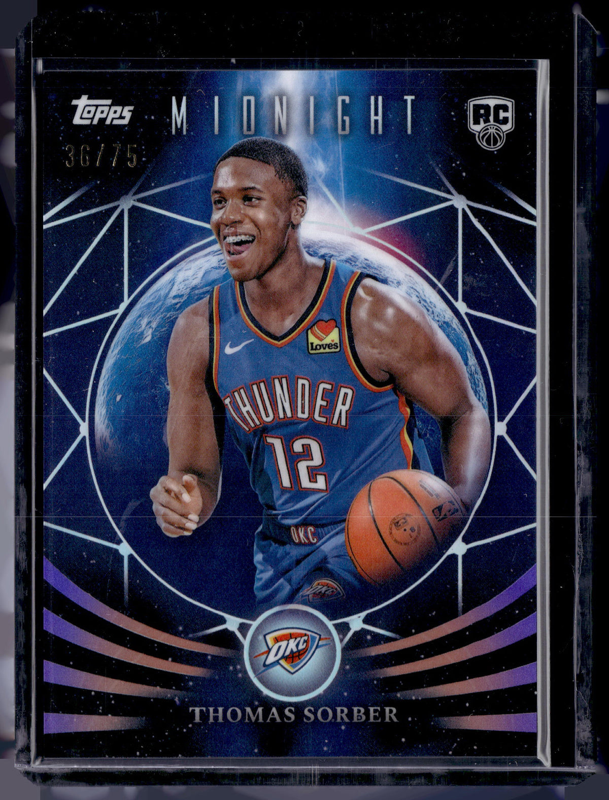HL-P01 2025 Topps Midnight Moonfall Thomas Sorber #MF-25 RC /75