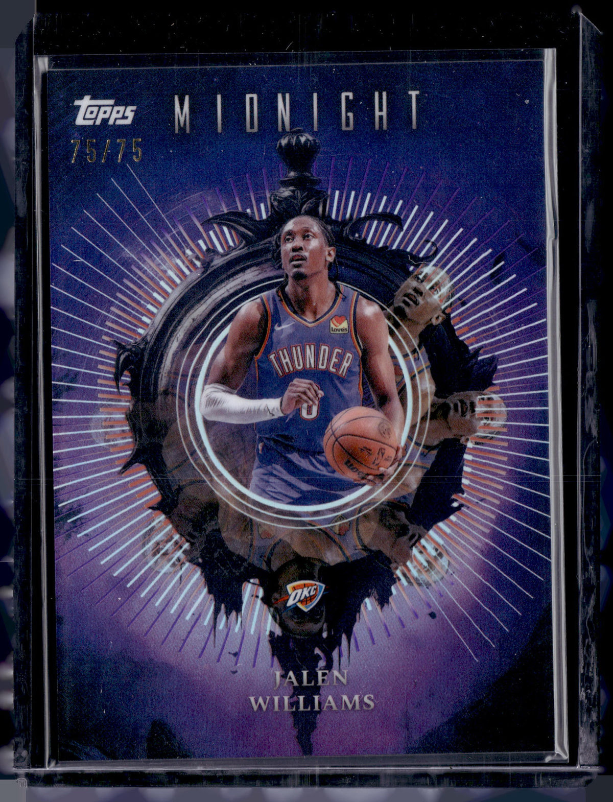 HL-P01 2025 Topps Midnight Insomnia Jalen Williams #IN-10 /75