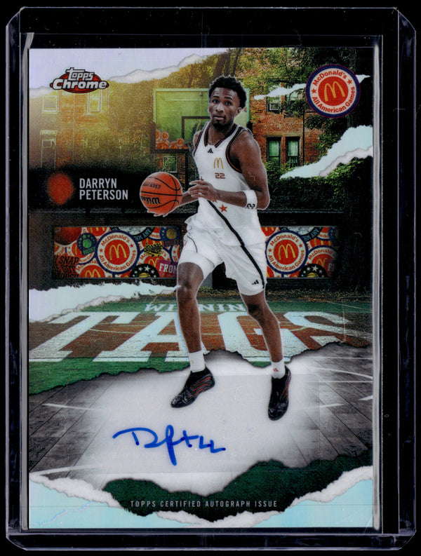 HL-P01 2025 Topps Chrome McDonald's All American Auto Darryn Peterson #WT-DP