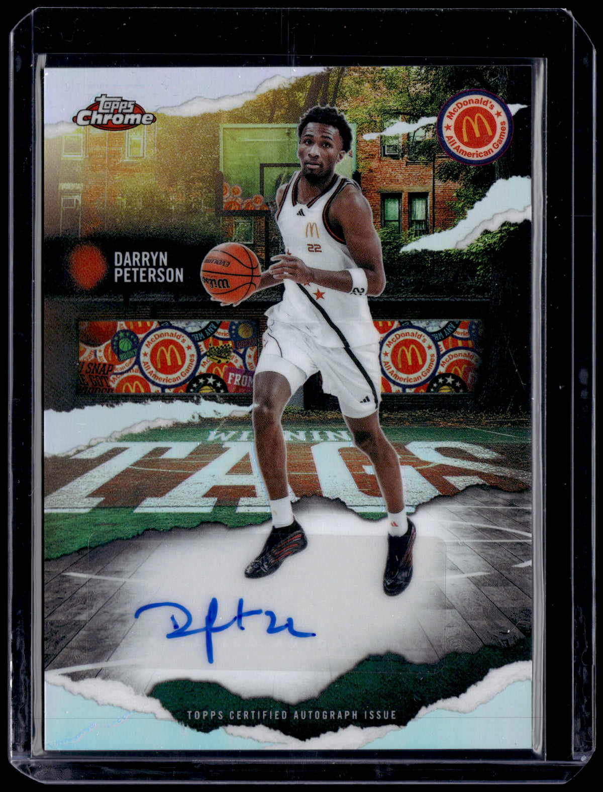 HL-P01 2025 Topps Chrome McDonald's Winning Tags Auto Darryn Peterson #WT-DP